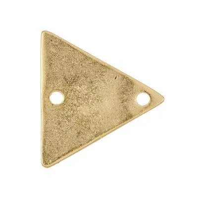 17mm Satin Gold Triangle Pewter Link