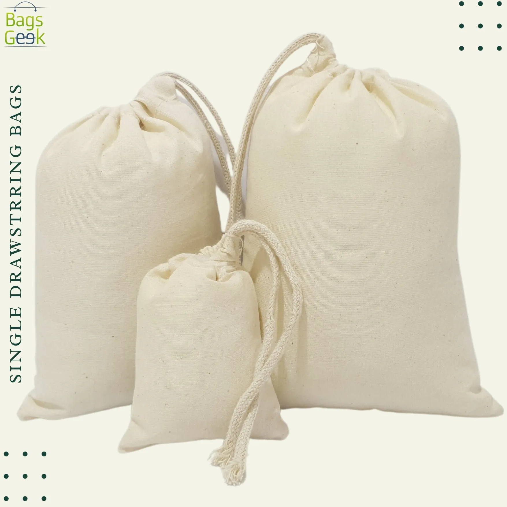 6x10 Inch Single Drawstring Bags