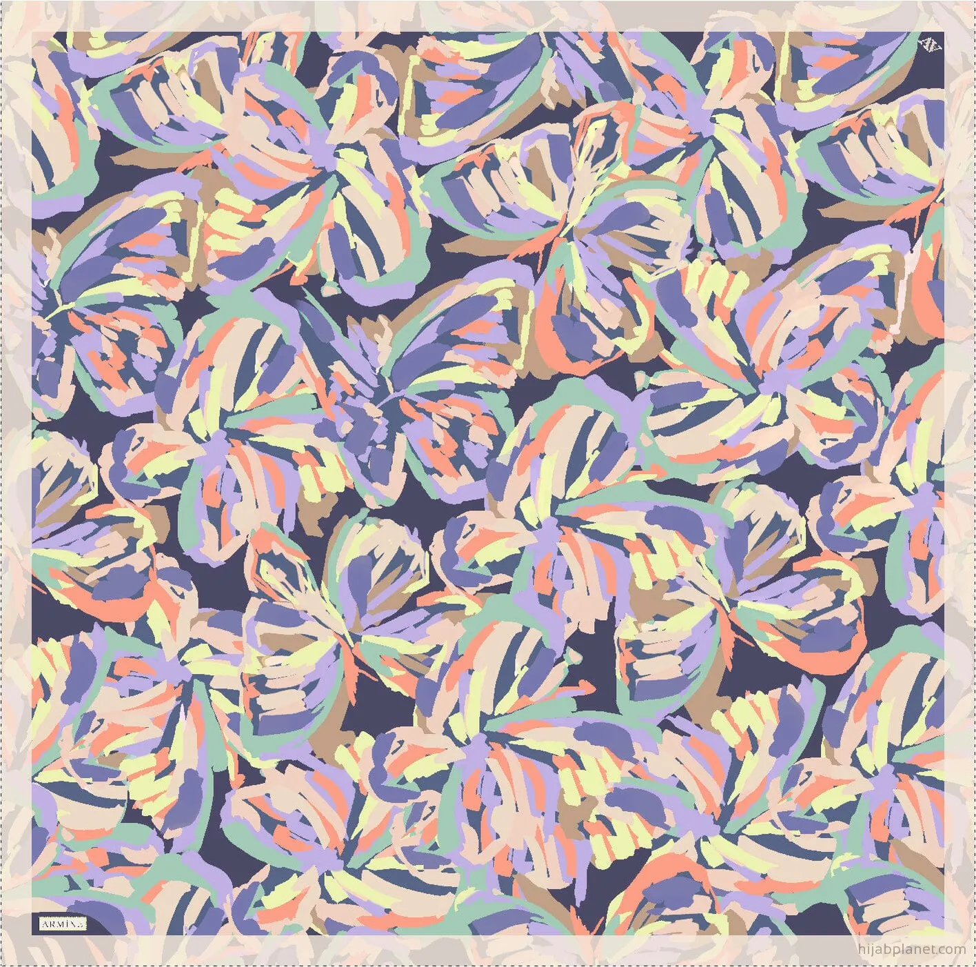 Armine Asher Floral Silk Scarf #81