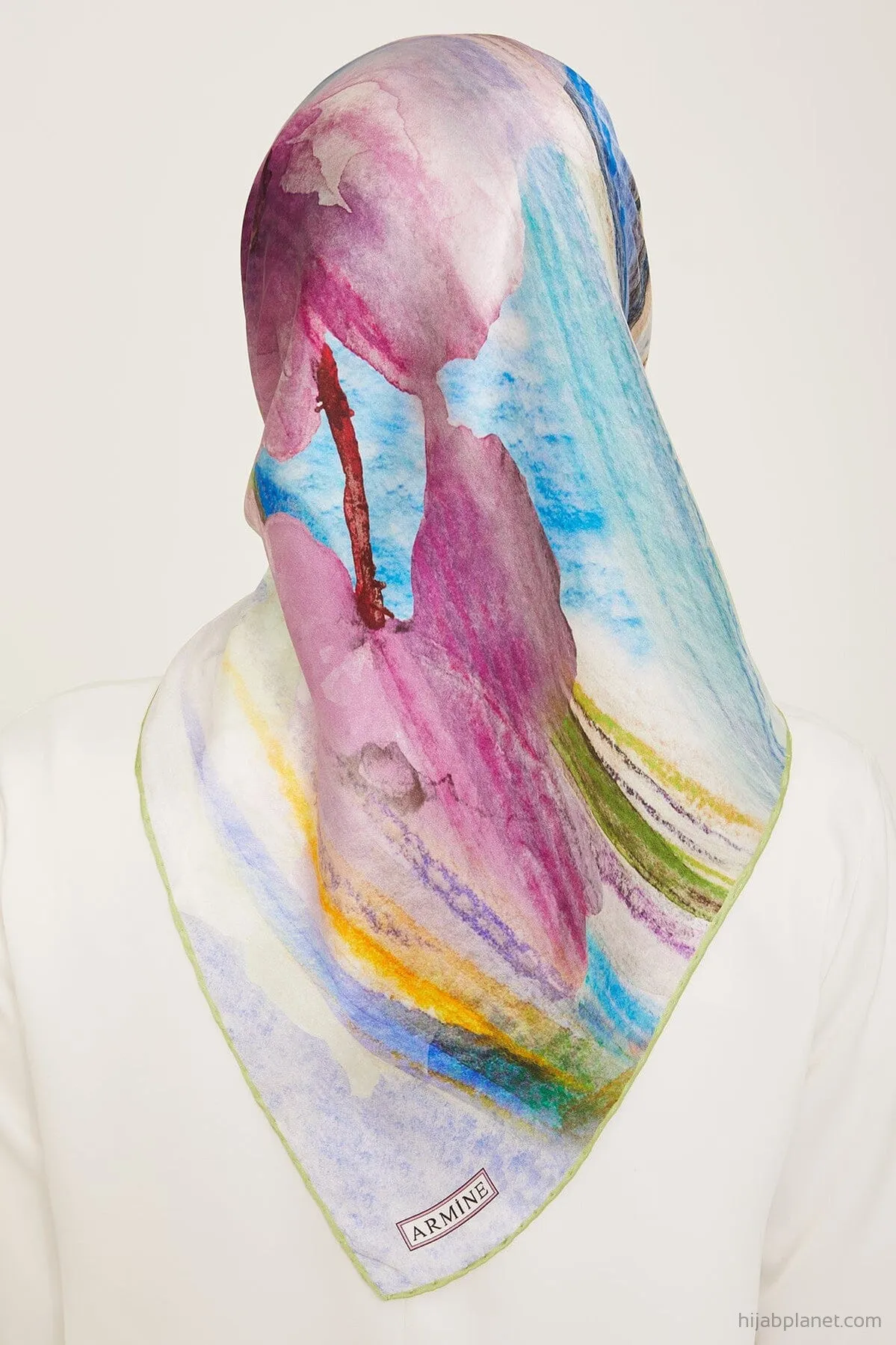 Armine Debussy Abstract Silk Scarf #33