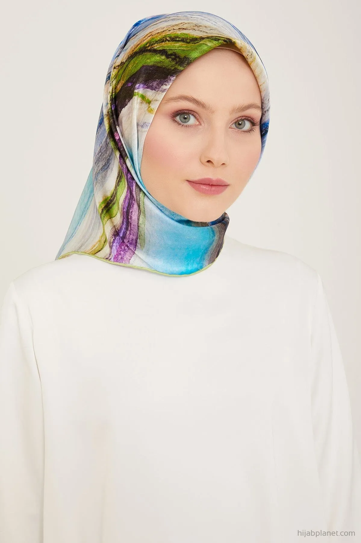 Armine Debussy Abstract Silk Scarf #33