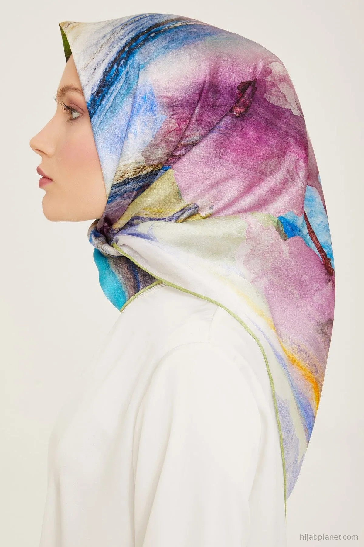 Armine Debussy Abstract Silk Scarf #33