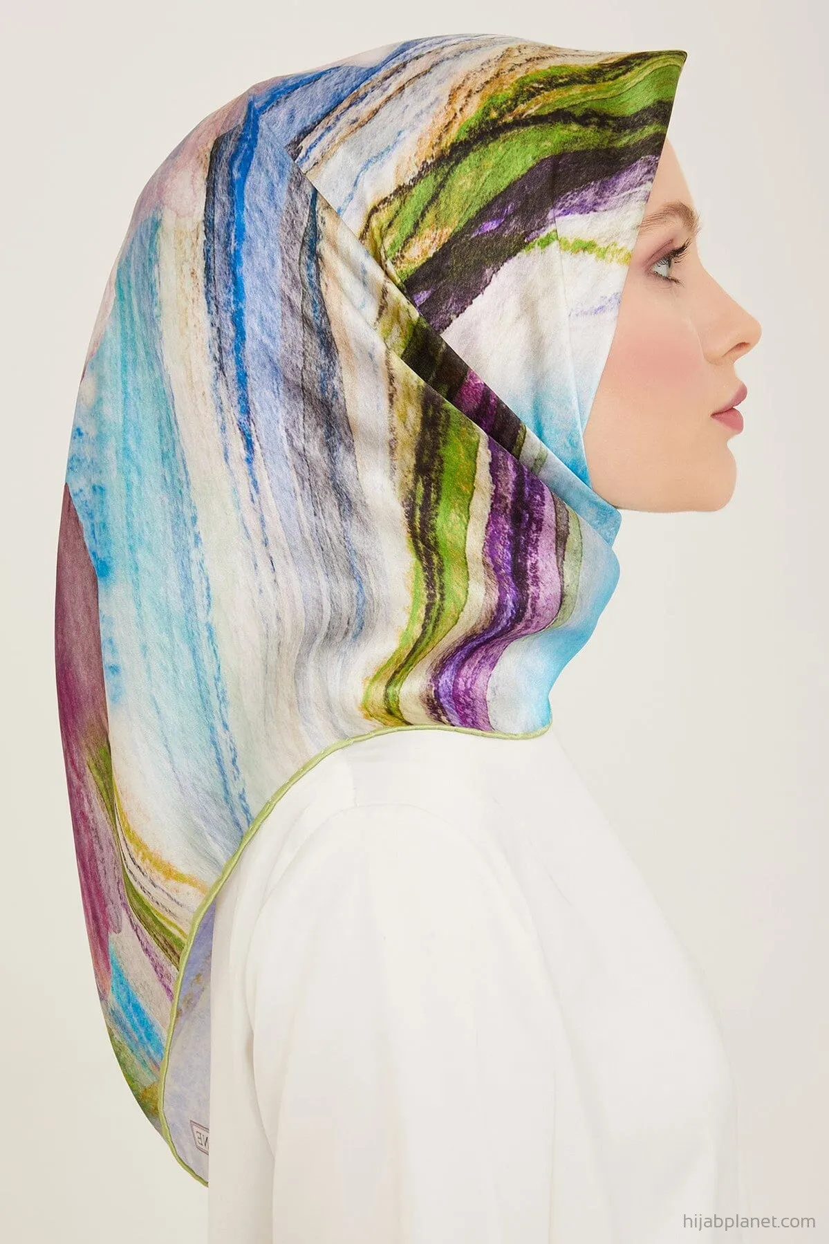 Armine Debussy Abstract Silk Scarf #33