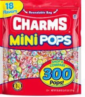 Charms Mini Pop Bulk Bag 300ct 55oz