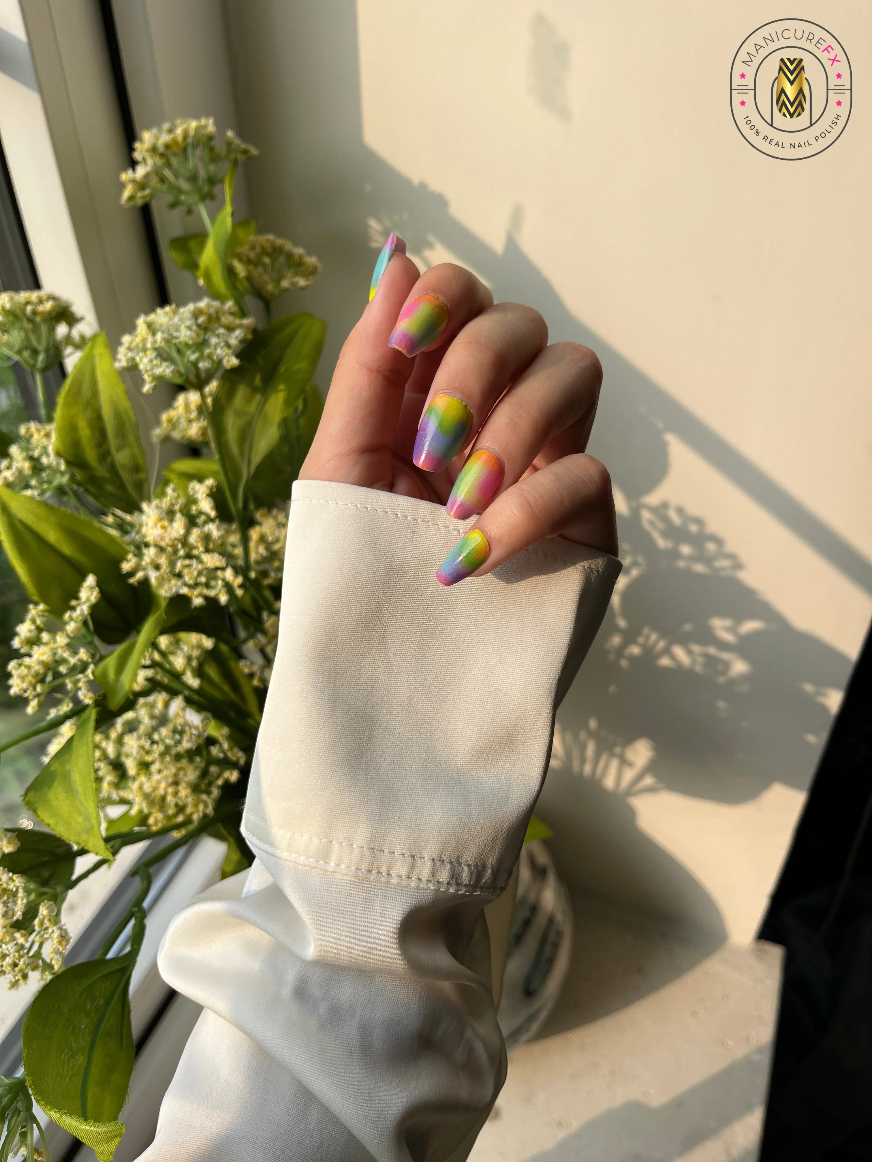 Chromatic Clouds Nails - Nail Wraps (Standard)