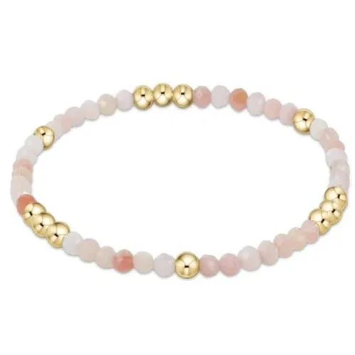 Enewton Worthy Pattern 3mm Bead Bracelet - Pink Opal