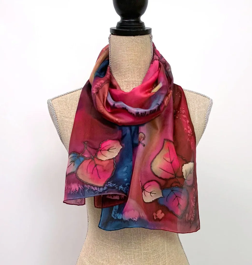 Floating Leaves Scarf | 11"x60"