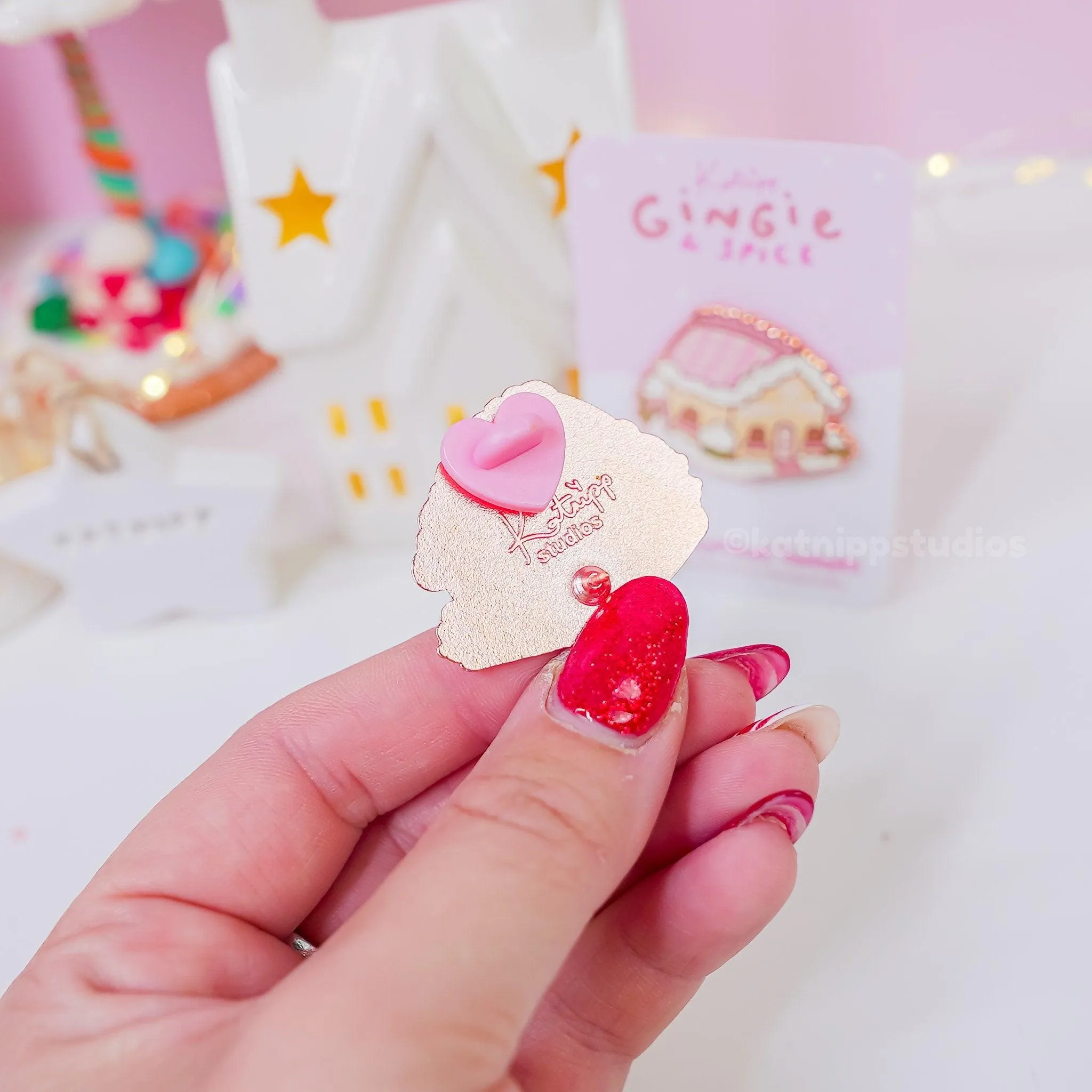 Gingerbread House Enamel Pin │ Gingie and Spice’s Christmas Home │ Collectable Kawaii Pin