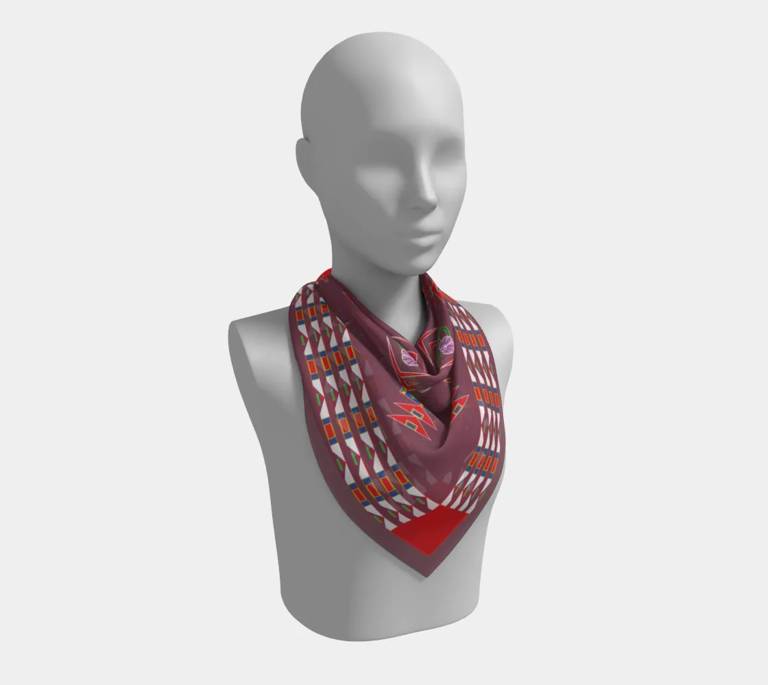 Gratitude Rose Square Scarf