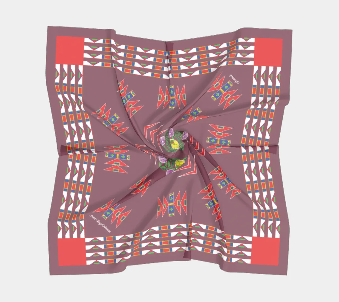 Gratitude Rose Square Scarf