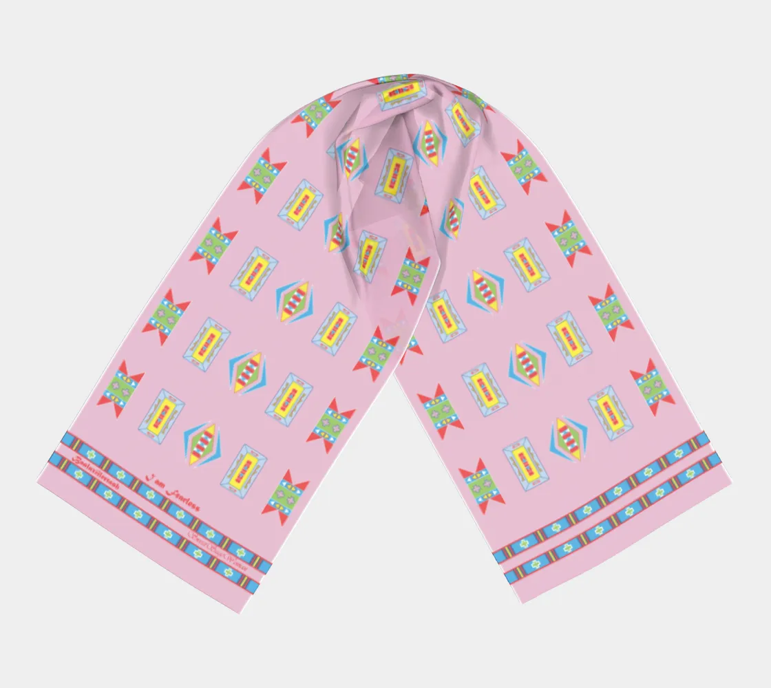 Hiitche "Pink I am fearless" SweetSageWoman Scarf