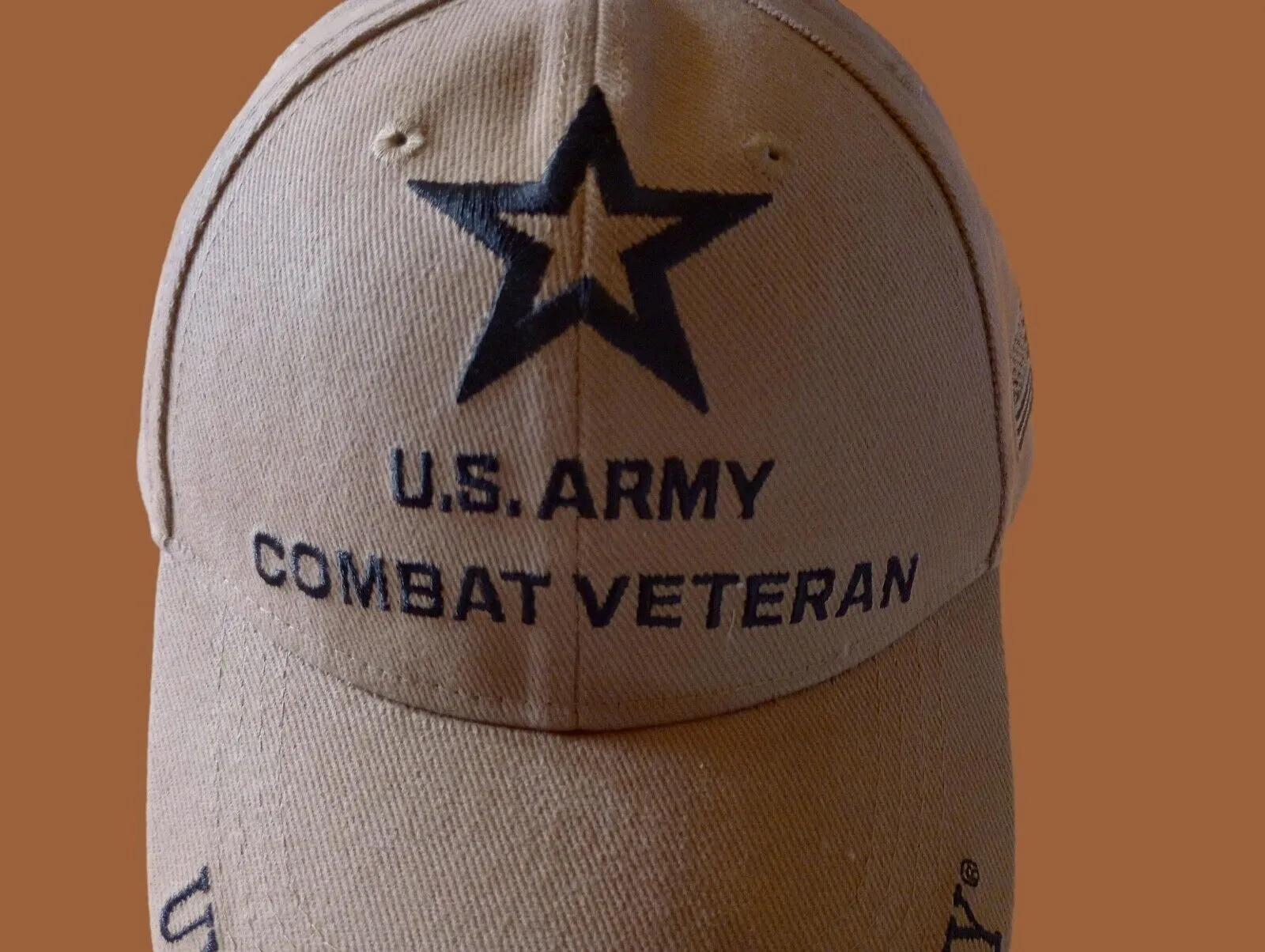NEW U.S MILITARY ARMY COMBAT VETERAN EMBROIDERED HAT CAP OFFICIAL LICENSED HATS