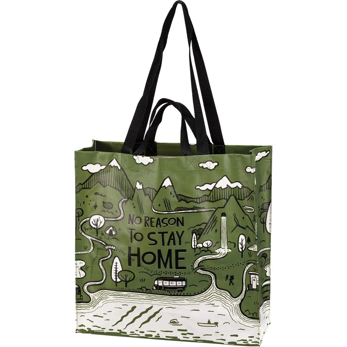 NO REASON TO STAY HOME MARKET TOTE
