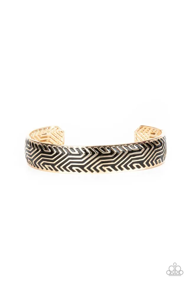Paparazzi Bracelet ~ Relic Raider - Gold