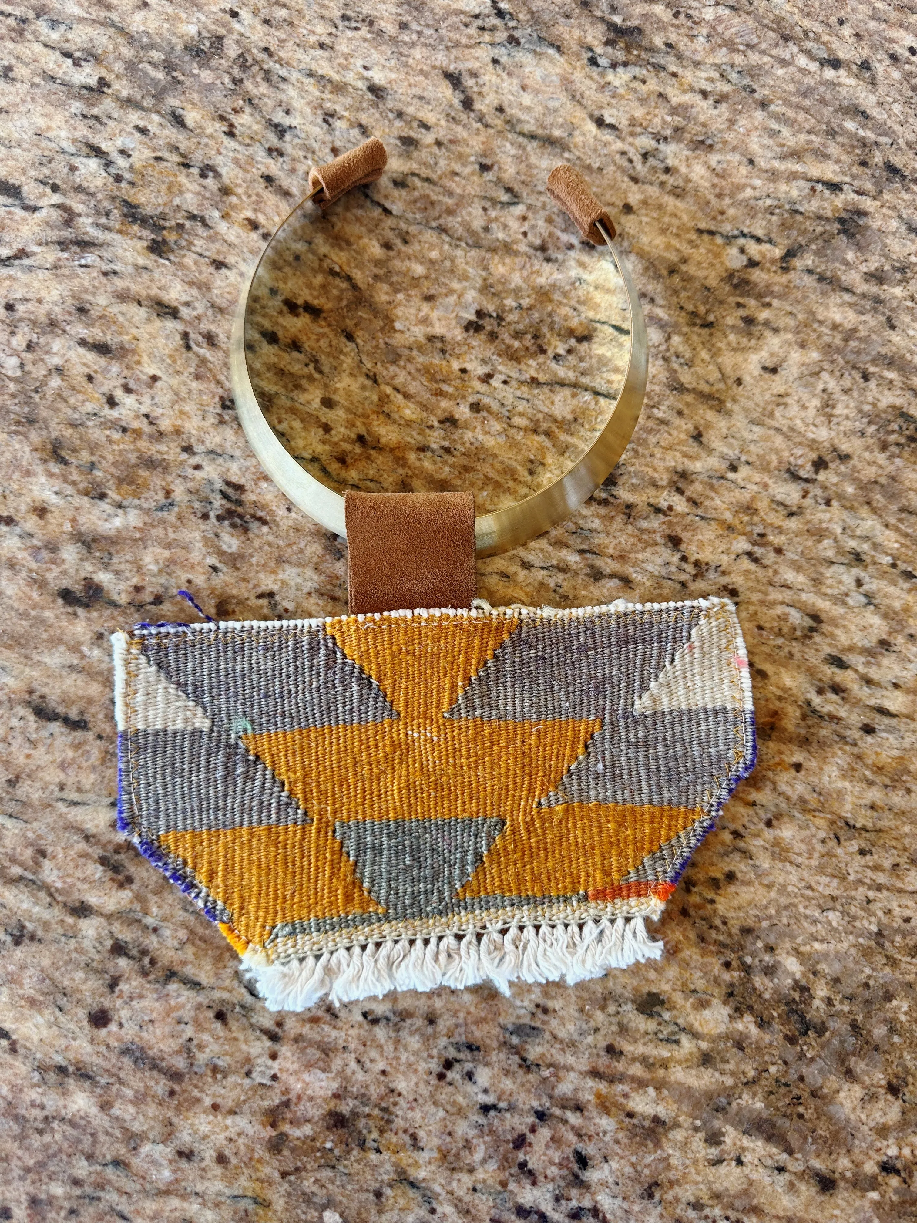 Patchwork Pendant Necklace - Chunky