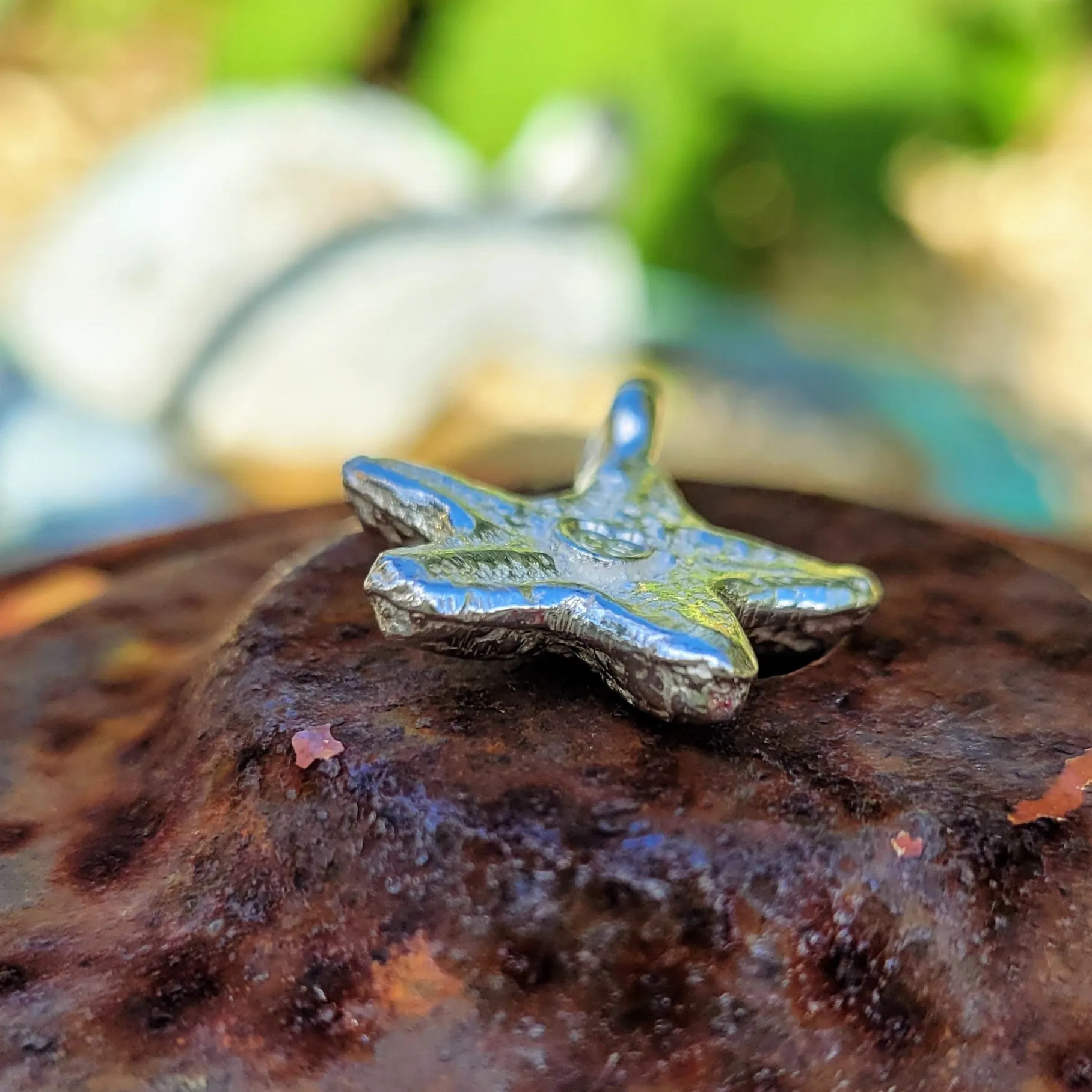 Starfish Charm Long Link Necklace