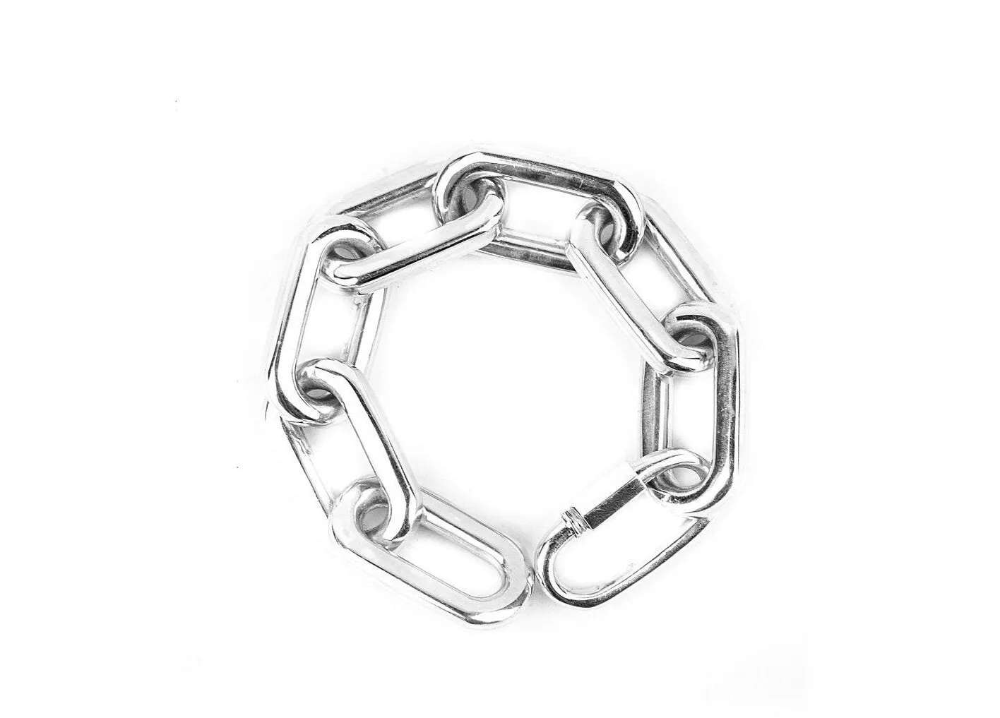 Thick Chunk Silver Chainlink Bracelet