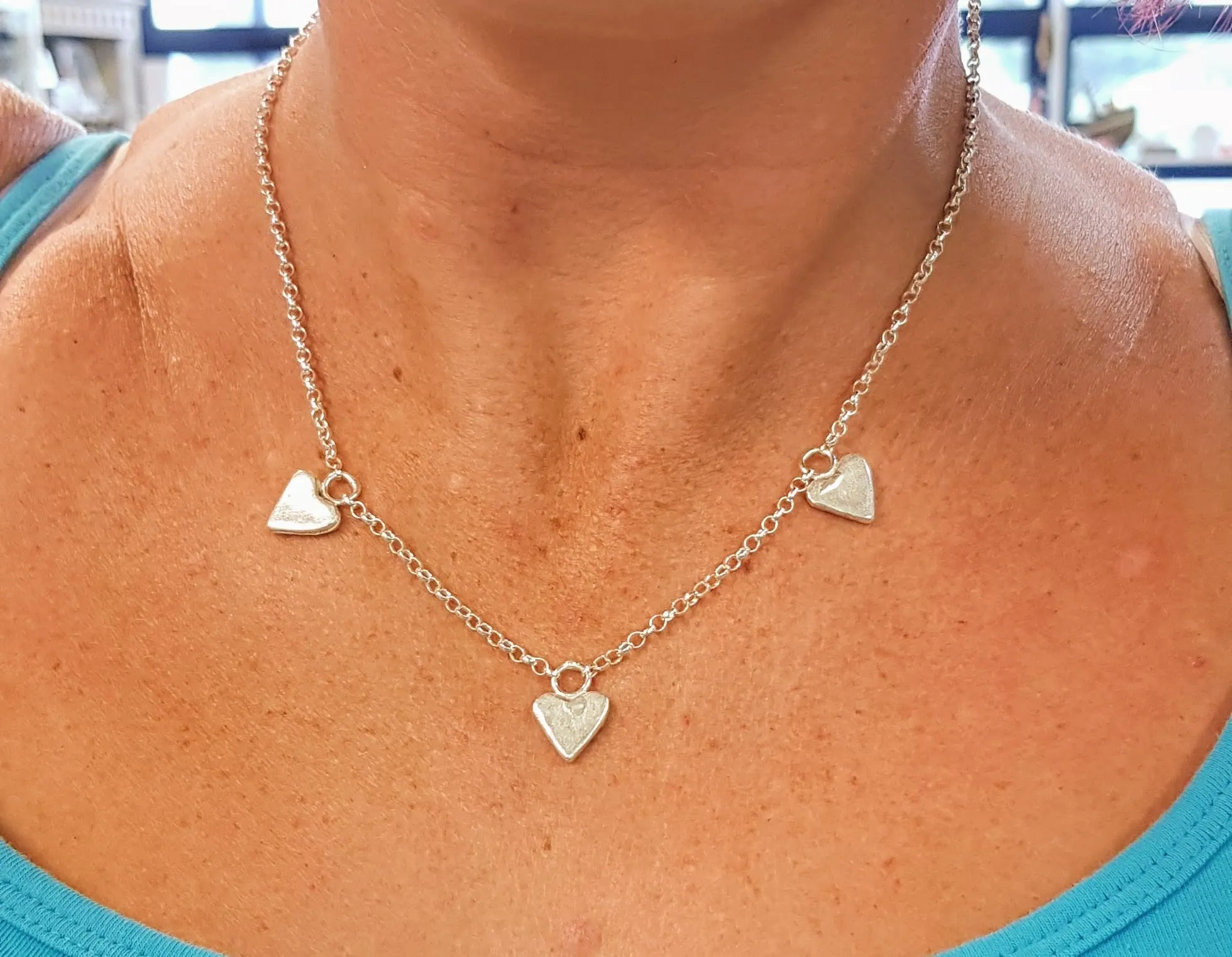 Three Forever Heart Necklace