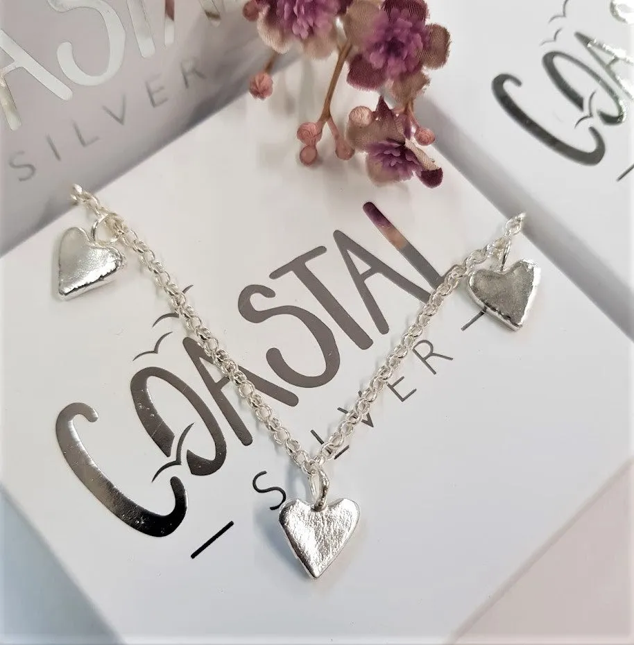 Three Forever Heart Necklace