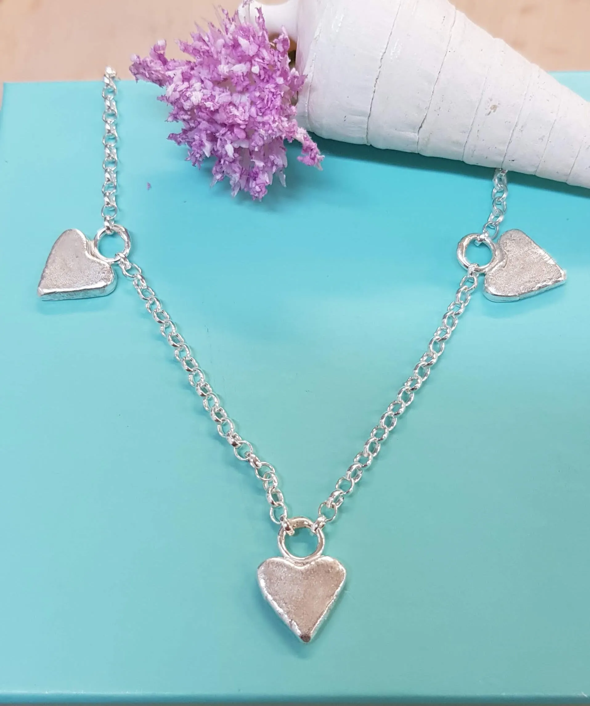 Three Forever Heart Necklace