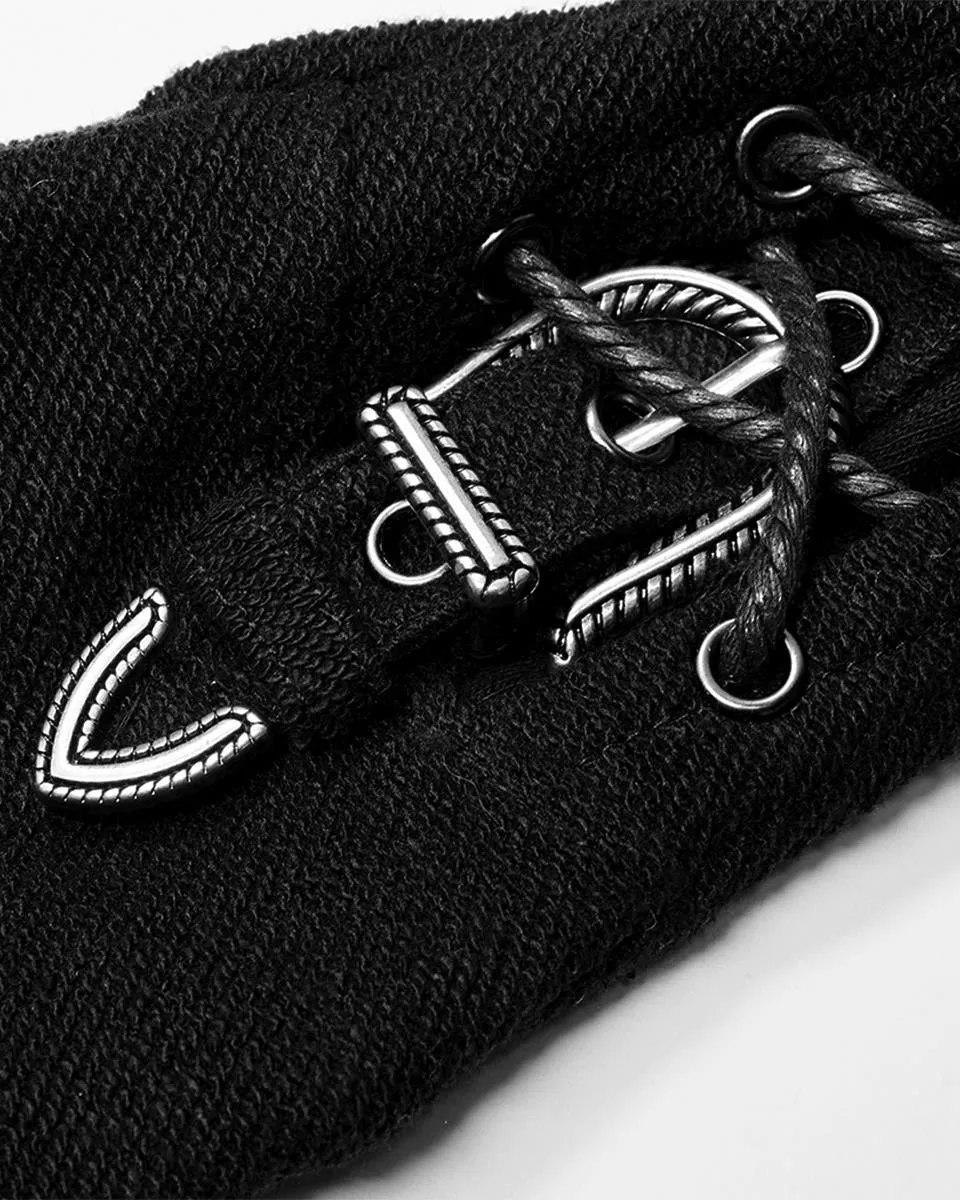 WS-471 Dystopia Mens Apocalyptic Fingerless Gloves